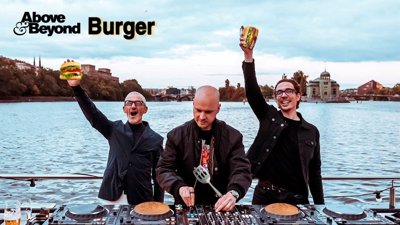 Above & Beyond Burger promotional still.